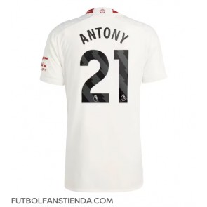 Manchester United Antony #21 Tercera Equipación 2023-24 Manga Corta